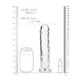 Прозорий фалоімітатор - Realrock Dildo 8" Transparent