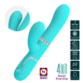 Вібромасажер із поступальним рухом серії Pretty Love - Mariana Twinkled Green 7 vibration functions 4 rolling functions
