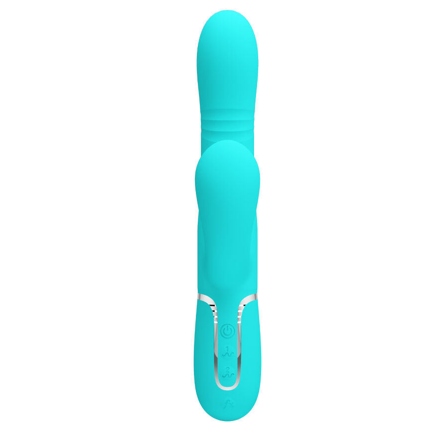 Вібромасажер із поступальним рухом серії Pretty Love - Mariana Twinkled Green 7 vibration functions 4 rolling functions