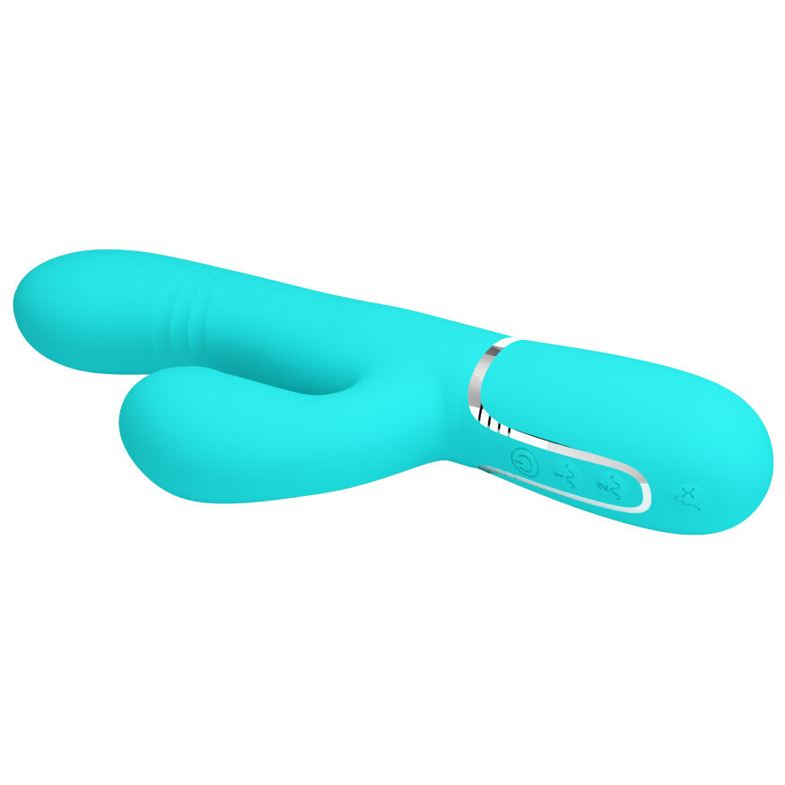 Вібромасажер із поступальним рухом серії Pretty Love - Mariana Twinkled Green 7 vibration functions 4 rolling functions
