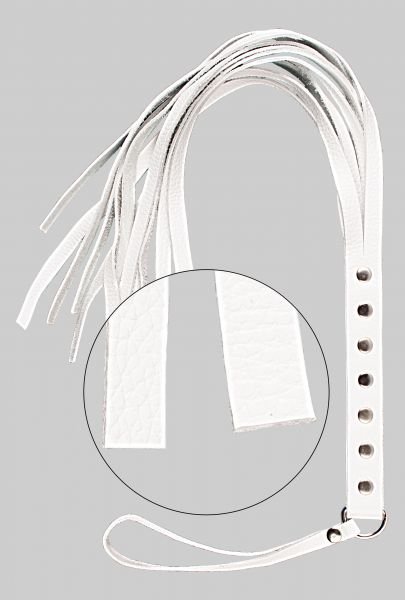 Флогер S&amp;M Fancy Leather Floger, White