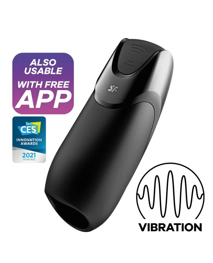 Мастуработор с вибрацией SATISFYER MEN VIBRATION+ BLACK