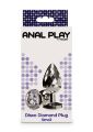 Анальна пробка ToyJoy Anal Play Disco Diamond срібляста, Small