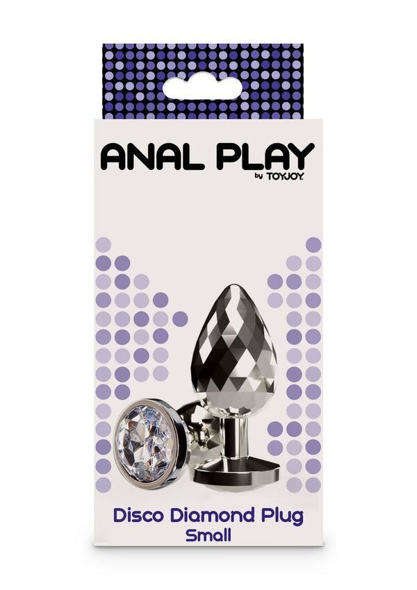 Анальна пробка ToyJoy Anal Play Disco Diamond срібляста, Small