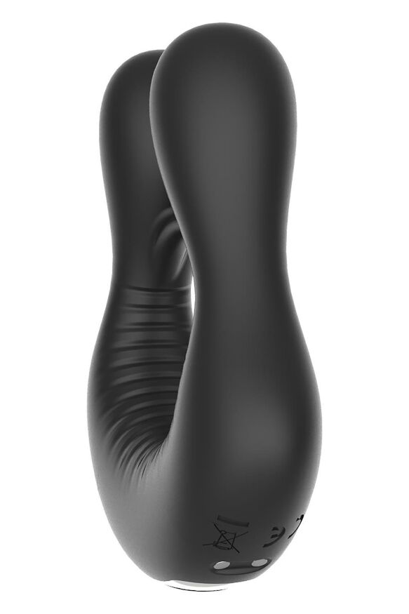 Кольцо эрекционное для пениса с вибрацией Dream Toys черное