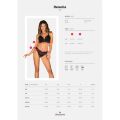 Комплект кружевного белья Obsessive Renelia, черный L/XL