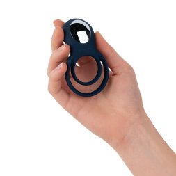 Подвійне ерекційне кільце Boners Vibrating Double Cock Ring