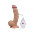 Вібромасажер 7.5" The Ultra Soft Dude, Flesh Vibrating