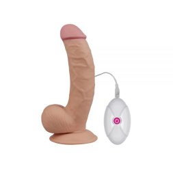 Вібромасажер 7.5" The Ultra Soft Dude, Flesh Vibrating