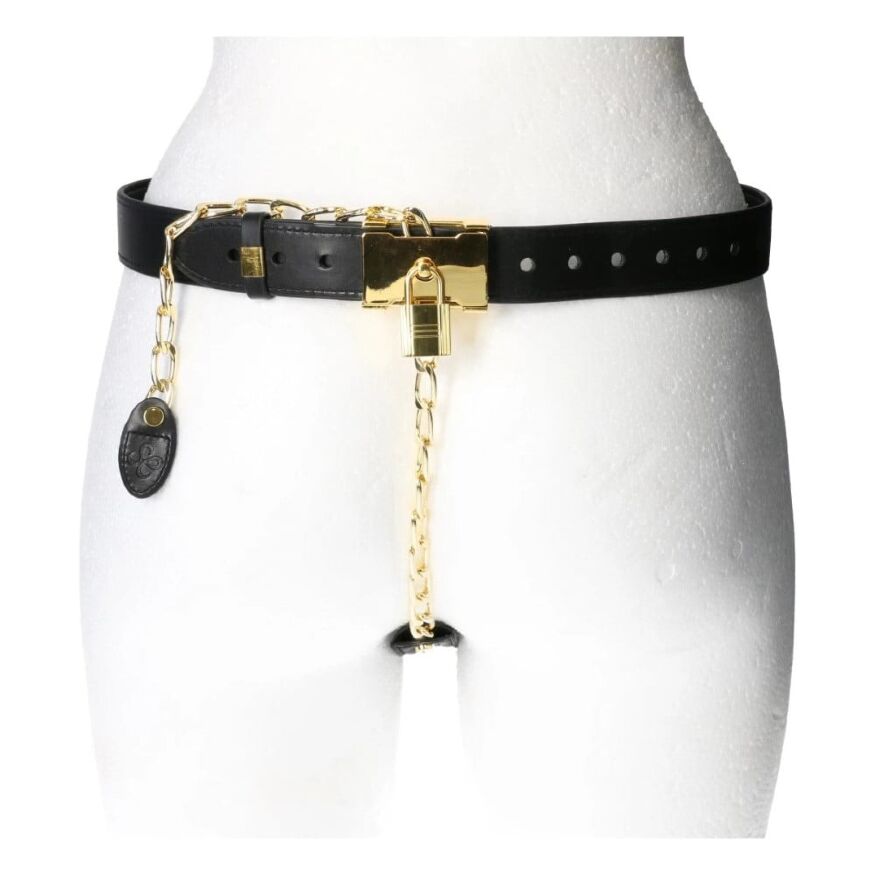 Пояс верности Lockink Sevanda Beg &amp; Ask Chastity Pants с поводком и анальной пробкой, L
