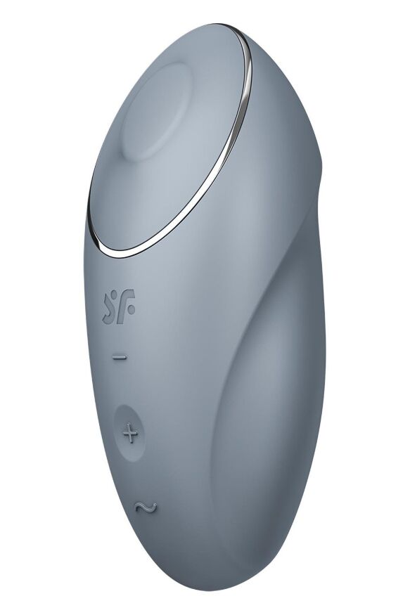 Вибратор для клитора Satisfyer Tap &amp; Climax 1 c вибрацией и постукиванием, серый
