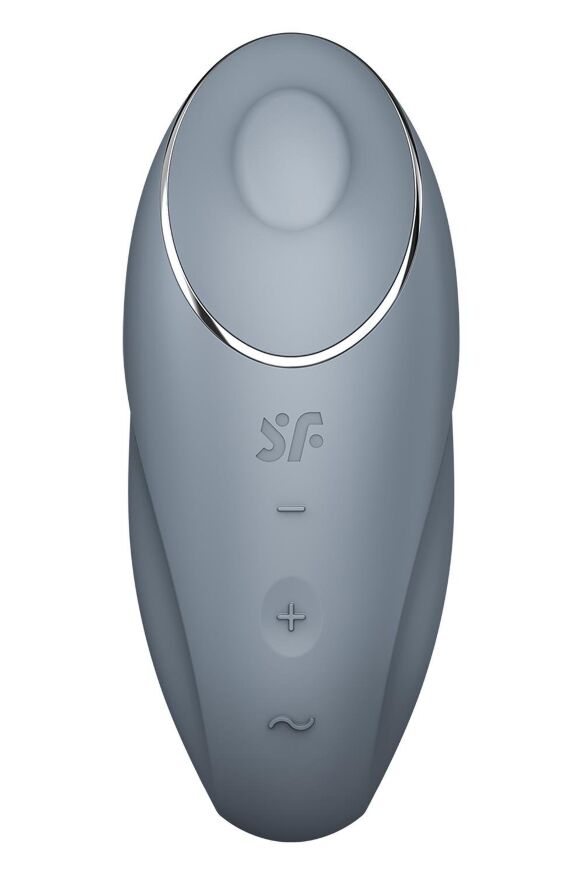 Вибратор для клитора Satisfyer Tap &amp; Climax 1 c вибрацией и постукиванием, серый