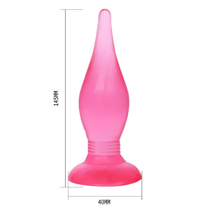 Анальная пробка на присоске Butt plug, BI-017006 Pink