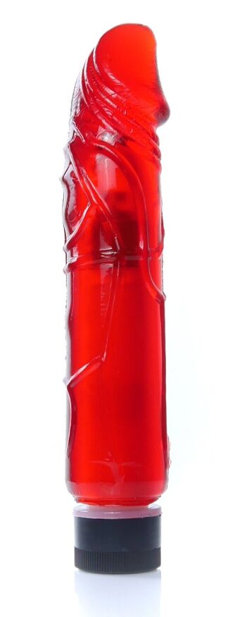 Вібратор Boss Series - Juicy Jelly Multispeed Red, (довжина 22 см, діаметр 4 см) BS6700075