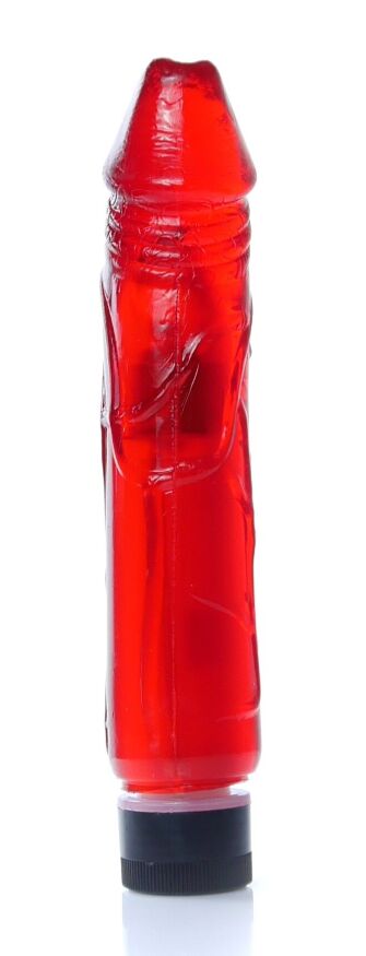 Вібратор Boss Series - Juicy Jelly Multispeed Red, (довжина 22 см, діаметр 4 см) BS6700075