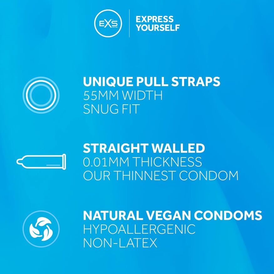 Без латексные ультратонкі презервативи EXS - Pull Non-Latex Condom, №1