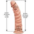 Рельефный фаллоимитатор из киберкожи Doc Johnson The D - Ragin D - 8 Inch Without Balls - ULTRASKYN
