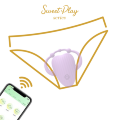 Кліторальний смарт вібратор - Erospace Sweet Play Vibrating Massager APP Controlled A5