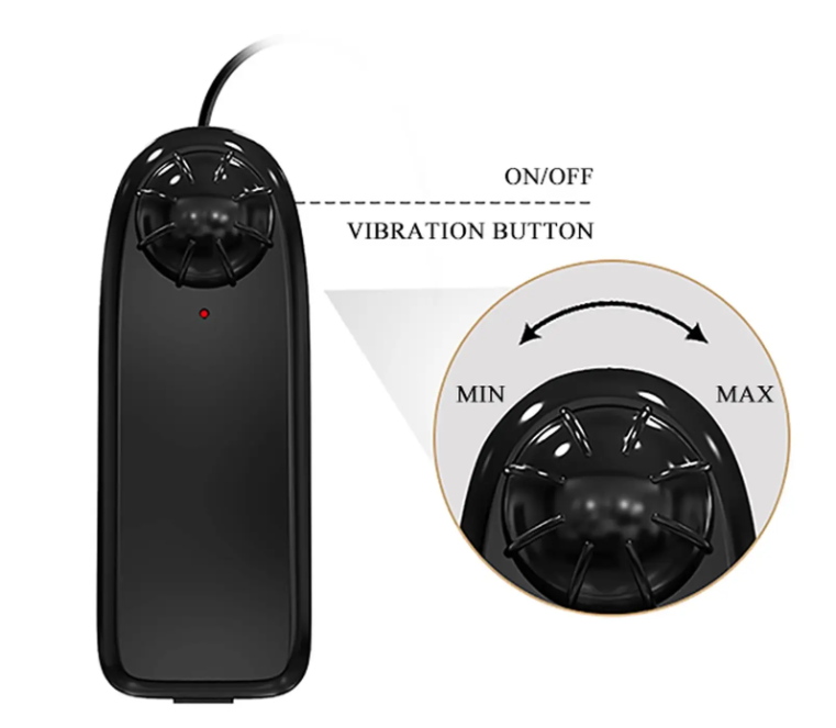 Большой вибратор на присоске BAILE - Beautiful Burag Vibration 9.4"