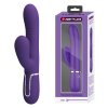 Вибромассажер с поступательным движением серии Pretty Love - Mariana Twinkled Dark Purple 7 vibration functions 4 rolling functions