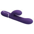Вибромассажер с поступательным движением серии Pretty Love - Mariana Twinkled Dark Purple 7 vibration functions 4 rolling functions