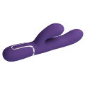Вибромассажер с поступательным движением серии Pretty Love - Mariana Twinkled Dark Purple 7 vibration functions 4 rolling functions