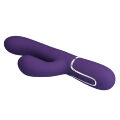 Вибромассажер с поступательным движением серии Pretty Love - Mariana Twinkled Dark Purple 7 vibration functions 4 rolling functions