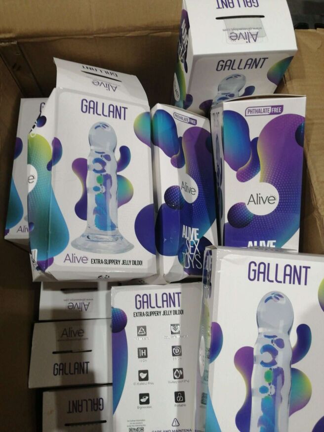 Прозрачный фаллоимитатор Alive Gallant Jelly Dildo (мятая упаковка)