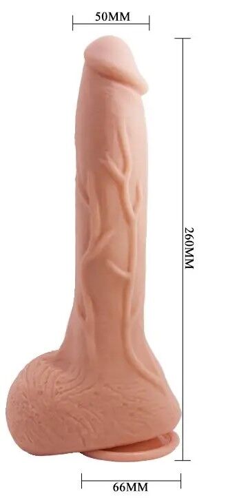 Фалоімітатор на присосці Baile Beautiful JACK 10,2'' Flesh