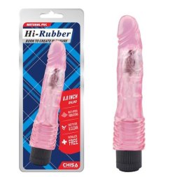 Вібратор гелевий - Hi-Rubber 8.8" Dildo Pink