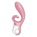 Вибратор-кролик Satisfyer Hug Me с подключением к приложению, розовый