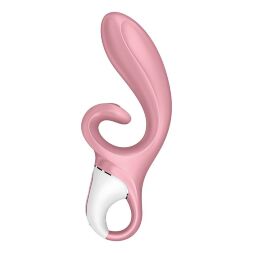 Вибратор-кролик Satisfyer Hug Me с подключением к приложению, розовый