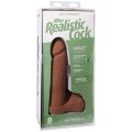 Фаллоимитатор Doc Johnson The Realistic Cock ULTRASKYN - 8 Inch with Balls Caramel