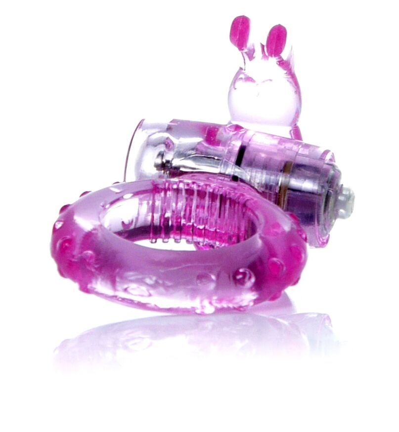 Эрекционное вибро кольцо BOSS Rabbit Vibro Cock Ring Pink, BS6700047