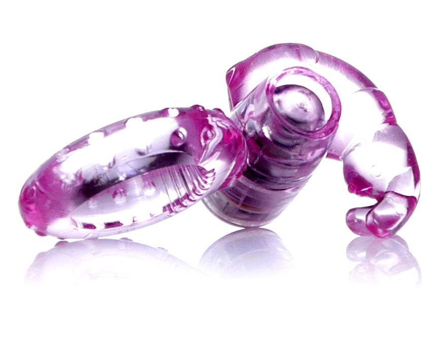 Эрекционное вибро кольцо BOSS Rabbit Vibro Cock Ring Pink, BS6700047