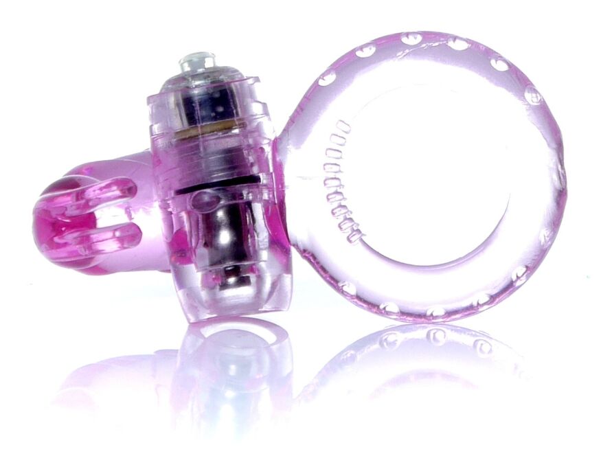 Эрекционное вибро кольцо BOSS Rabbit Vibro Cock Ring Pink, BS6700047