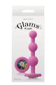Анальная ёлочка с кристаллом GLAMS RIPPLE RAINBOW GEM PINK           