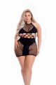 Платье с открытой спиной GIRL GONE BAD DRESS BLACK, PLUS SIZE