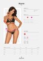 Комплект Obsessive Diyosa set 2-pcs black L/XL