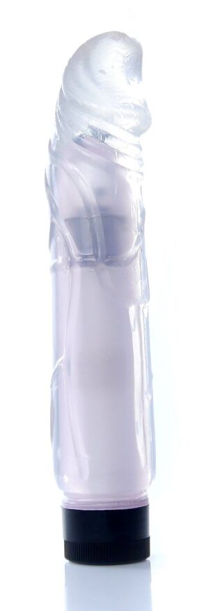 Вибратор Boss Series - Juicy Jelly Multispeed Clear , ( длина 22 см, диаметр 4 см ) BS6700076