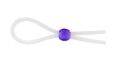 Кольцо эрекционное 5" Silicon Cock Ring with Bead, LAVENDER