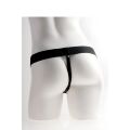 Великий фалопротез з вібро Pipedream Hollow Rechargeable Strap-On with Balls 11"