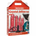 Набор для страпона Doc Johnson Vac-U-Lock Crystal Jellies Set, диаметр 3,8см, 2х4,5см, 5,1см