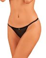 Трусики Obsessive Celia Noir crotchless thong M/L