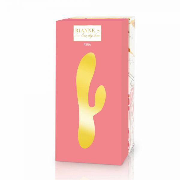 272329 Вибратор RIANNE S ESSENTIALS - XENA RABBIT VIBRATOR CORAL &amp; FRENCH ROS