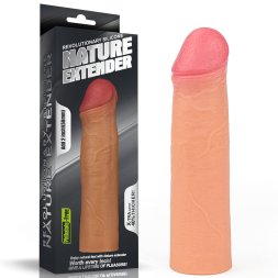 Насадка на член - Revolutionary Silicone Nature Extender Add 2" Flesh