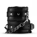Набор для бондажа Whipped из кожи, с цепью, черный