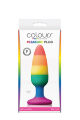 Анальная пробка силикон NS Novelties COLOURS PRIDE EDITION PLEASURE PLUG M