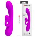 Яскравий вібратор потрійного впливу- Pretty Love Sincere Vibrator Purple
