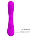Яскравий вібратор потрійного впливу- Pretty Love Sincere Vibrator Purple